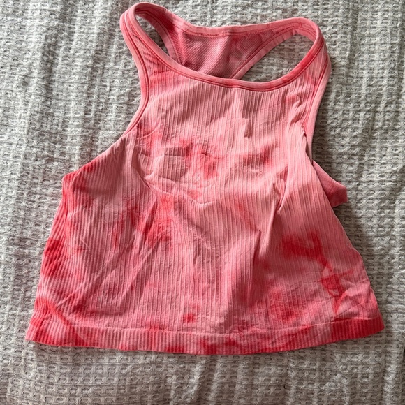 lululemon Ebb to street Tank Trio in White, Purple, Coral - Picture 7 of 8